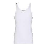 Dolce & Gabbana Räfflad Tanktop Vit White, Herr