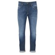 Dondup Icon Up Denim Blå Tvättade Jeans Blue, Herr