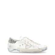 Philippe Model Låga Damsneakers Silver White, Dam