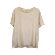 Yves Saint Laurent Vintage Pre-owned Bomull toppar Beige, Dam