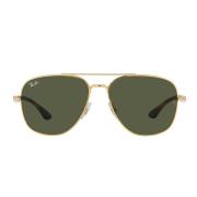 Ray-Ban Geometriska Solglasögon Rb3683 001/31 Yellow, Unisex