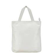 Chanel Vintage Pre-owned Laeder totevskor White, Dam