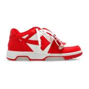 Off White Sneakers Utanför Kontoret Red, Herr