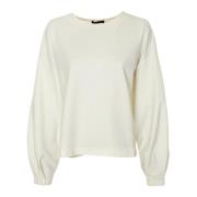 Drykorn Gadessy Sweatshirt med Båthals White, Dam