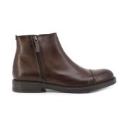 Duca di Morrone Stiliga Läder Ankelboots Brown, Herr