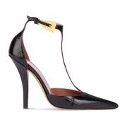 Paris Texas T-Strap Pumps Black, Dam