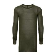 Rick Owens Rib Långärmad Skog T-Shirt Green, Herr