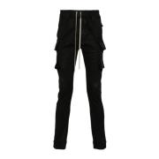 Rick Owens Svart Vax Mastodon Cut Jeans Black, Herr