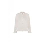 Fabienne Chapot Ruffle Board Blouse White, Dam