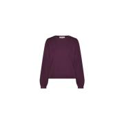 Fabienne Chapot Pullover med hjärtmönster Purple, Dam