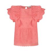 Fabienne Chapot Broderad Gigi Top Pink, Dam