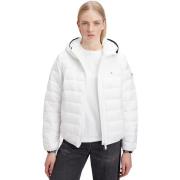 Tommy Hilfiger Quiltad Tape Huva Jacka White, Dam