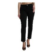 Dolce & Gabbana Två Ton Denim Skinny Jeans Black, Dam