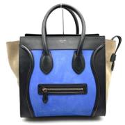 Celine Vintage Pre-owned Mocka handvskor Blue, Dam