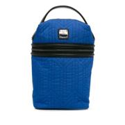 MCM Pre-owned Pre-owned Nylon handvskor Blue, Dam