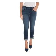 Liu Jo Push Up Denim Jeans med Diamantapplikationer Blue, Dam