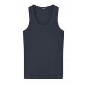 Gustav Tank Top Beach Sand Midnight Black, Dam