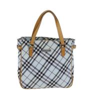 Burberry Vintage Pre-owned Canvas handvskor Blue, Dam