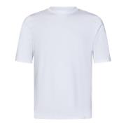 Malo Vita Ribbade Crewneck T-shirts och Polos White, Herr