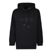 Lanvin Svart Sweatshirt Stilren Bekväm Ss24 Black, Herr