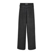 Co'Couture Peppercc Long Pant Byxor Antracit Black, Dam