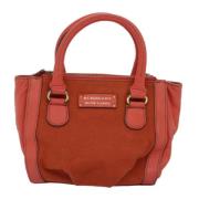 Burberry Vintage Pre-owned Canvas handvskor Orange, Dam