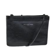 Balenciaga Vintage Pre-owned Laeder axelremsvskor Black, Dam