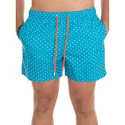 Gallo Polka-Dot Boardshort med Logo Detaljer Blue, Herr