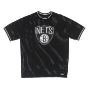 New Era NBA Team Logo Mesh Tee Black, Herr