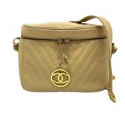 Chanel Vintage Pre-owned Laeder chanel-vskor Beige, Dam