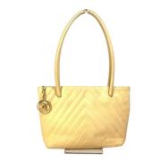 Chanel Vintage Pre-owned Laeder chanel-vskor Yellow, Dam