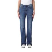 Twinset Klassiska Denim Jeans med 5 Fickor Blue, Dam