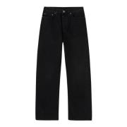 TotêMe Twisted Seam Denim Full Length Black, Dam