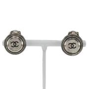 Chanel Vintage Pre-owned Metall rhngen Gray, Dam