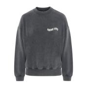 Anine Bing Daydreams Sweatshirt i Svart Black, Dam