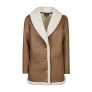 A.p.c. Beige Jackor Kappor för Kvinnor Brown, Dam