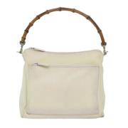 Gucci Vintage Pre-owned Tyg gucci-vskor White, Dam