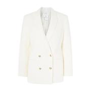 Anine Bing Ivory Jasmine Blazer Klassisk Stil White, Dam