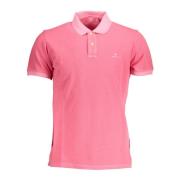 Gant Polo skjorta med korta ärmar broderad logotyp Pink, Herr