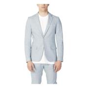 Antony Morato Grön Marl Blazer med Reverskrage Blue, Herr