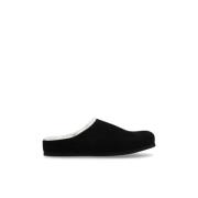 Common Projects Läder slides Träsko Black, Herr