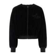 Dolce & Gabbana Svart Chenille Sweatshirt Black, Dam