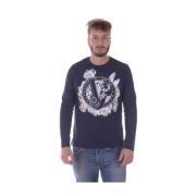 Versace Jeans Couture Mars Jersey Sweater Pullover Blue, Herr