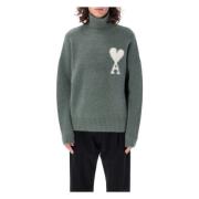 Ami Paris ADC Stickat Antique Clay Sweater Green, Herr