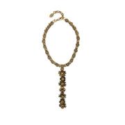 Radà Långt Hänge Choker Charm Halsband Yellow, Dam