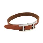 Hermès Vintage Pre-owned Laeder armband Brown, Unisex