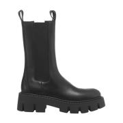 Copenhagen Shoes Svarta Läder Ankelboots Aw23 Black, Dam