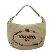 Prada Vintage Pre-owned Tyg prada-vskor Beige, Dam