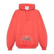 Vetements Hoodie Red, Herr