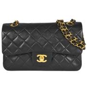 Chanel Vintage Pre-owned Laeder shoppers Black, Dam